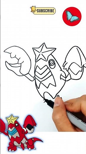 How To Draw Pokémon Crawdaunt Step by Step (Easy Tutorial)
