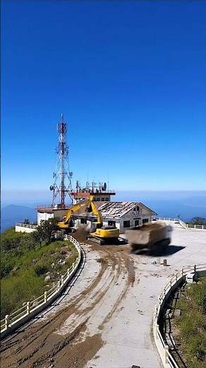 This Telecom Tower Was Built on Top of a Mountain | #shorts