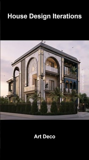 Classical House Elevation Architecture transformation in Motion | Architutors