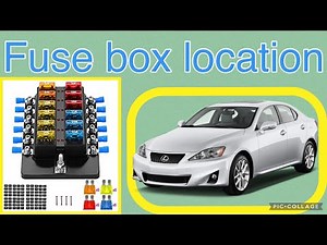 The fuse box location on a (2006-2012) Lexus IS 250