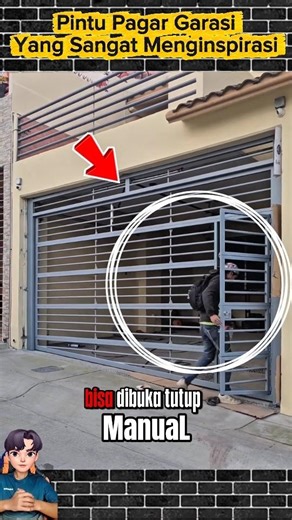Pintu Garasi Otomatis Dan Manual Yang Menginspirasi‼️ #work #construction