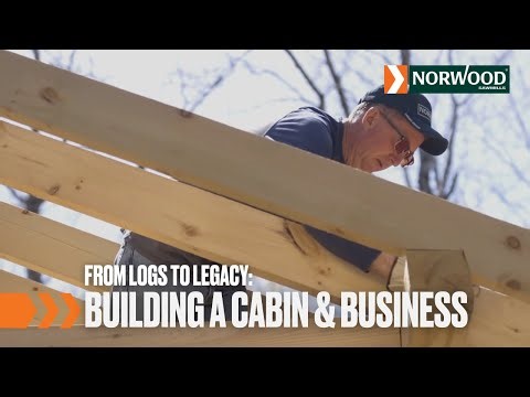 How One Man Built a Cabin, and a Business with the Norwood Log Moulder LX26