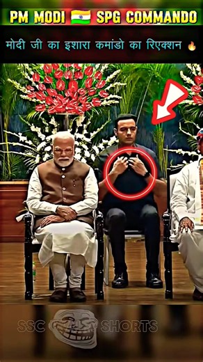 🔥-PM MODI SECURITY SPG COMMANDO REACTION AURA 🇮🇳🗿 #shorts #trending #modi #viralvideo #spg#comando