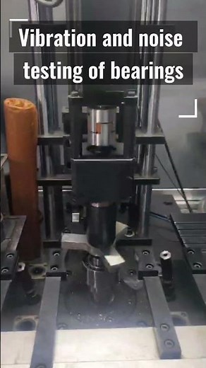 Vibration and noise testing of bearings