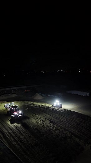 #farming #agriculture #drone #cinematic #farmtok #PA #viralvideo #hay #views #blowthisup #freightliner #caseih #meyer #cattle #town #lights #lightupthenight