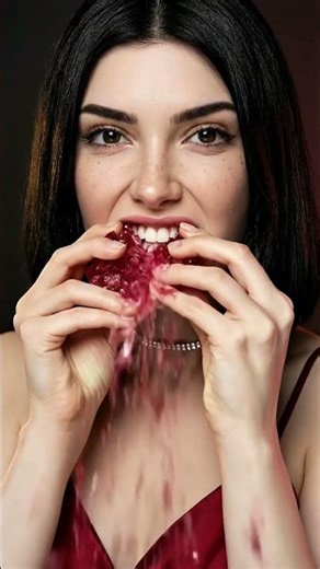 Ruby Red Crystal Candy ASMR 💎🍬 | Gem Crunch #Shorts