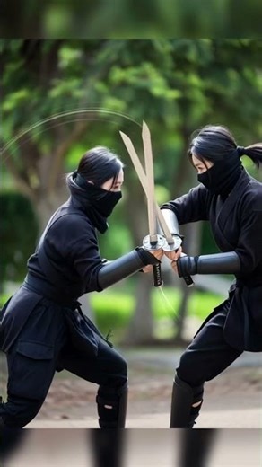 🔥Ninja Girl Showdown: Red vs Purple – Ultimate Fight! 🗡️💥 #EpicFight #NinjaGirls