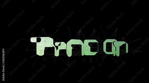 Random Walk Text Transforming Tessellating Looping Meshes Text Morph