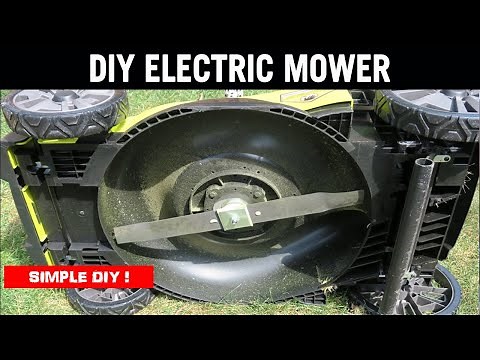 How To Make An Electric Lawn Mower From Home, Amazing DIY