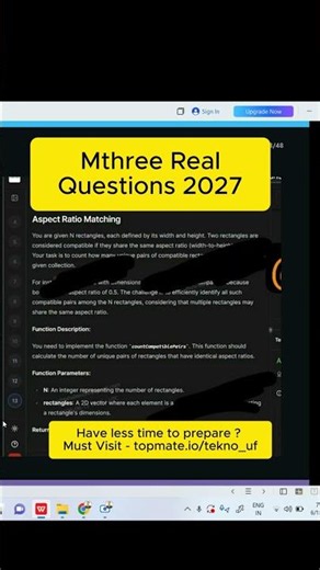 #Mthree Questions Leaked! 2027