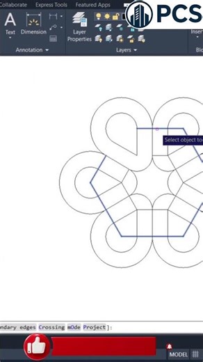 AutoCAD 2D Tutorial | Perfect Drafting for Practice #shorts