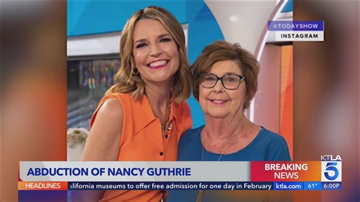 'Today' show anchor Savannah Guthrie's mother missing after suspected abduction