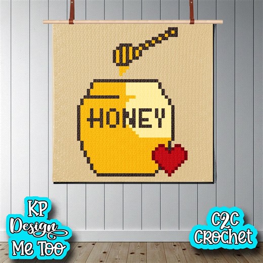 Honey Pot C2C Receiving Blanket Pattern Digital Download Graphgan 40" X 40" - Etsy
