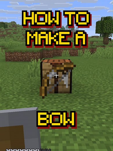 Learn how to craft a Bow in Minecraft. You use it for ranged combat to shoot arrows at mobs and players. You will need (check out our videos if you haven’t crafted them yet): - any weapon to get strings from spiders You will learn: - How to craft planks - How to craft sticks - How to craft a bow Like, love, follow and subscribe for more quick Minecraft tips and beginner guides. #minecraft #minecrafttutorial #beginners #gaming #tutorial