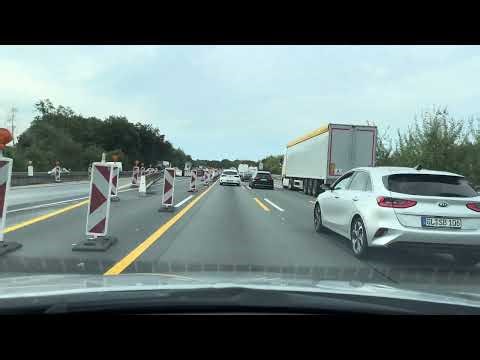 4k Relaxing Drive on the Autobahn A59 in Germany from Dusseldorf to Koln-Bonn airport