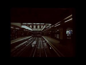 Cab ride Train Drivers eye View Metropolitan Line Moves at Baker Street A Stock