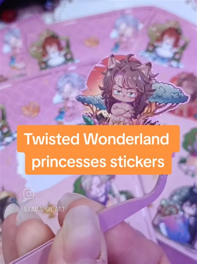 My twisted wonderland Feel like a Princess series is finally here! These sticker sheets are vinyl, A6 size and perfect for notebooks, scrapbooks, or whatever💕💕 The housewardens are waiting for you to take them home and make you feel even prettier! find them on ✨ https://kamaponworkshop.etsy.com Or ⭐ https://kamapon.fws.store/ #twistedwonderland #twst #princesses #disneyprincesses #nightravencollege