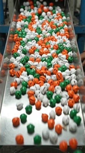 🇮🇳 Ghunghroo Plastic Tiranga Colour Processing Factory #factoryprocess #plasticprocessing #shorts