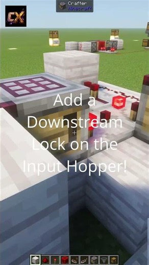 Minecraft Auto Crafter Overflow Lock | Easy Redstone Tutorial