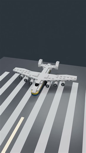 Can 93 Bricks Build The WORLD'S BIGGEST Plane? ✈️ #lego #shorts