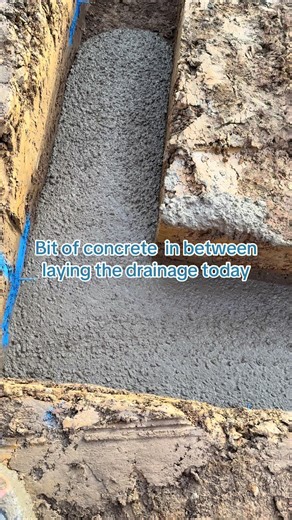 Laying Concrete for Drainage Systems