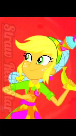 Sasha Waybright Vs Applejack human_ Anfibilândia _ Mlp _ Disney channel and Hasbro _ Straw Red Star