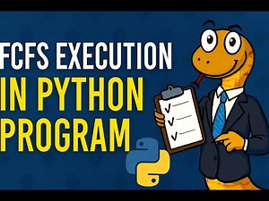 FCFS EXCEUTION IN PYTHON LANGUAGE