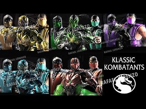 KLASSIC NINJA & CYBER Skin Costume Mortal Kombat MKX SCORPION SUB-ZERO REPTILE SMOKE TREMOR MK Mod