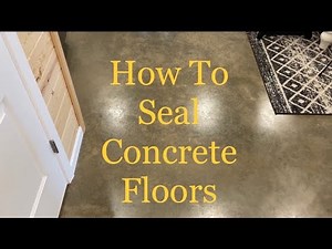How to Seal Concrete Floors