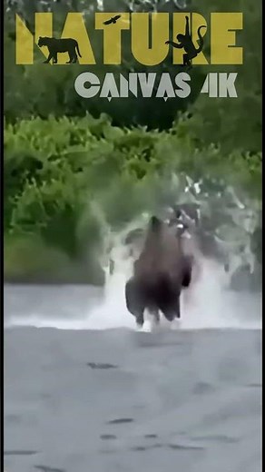 Bear vs Moose Epic Showdown! 😱 Massive Antlers Clash in Brutal Wildlife Battle 🐻🦌 #bearfight