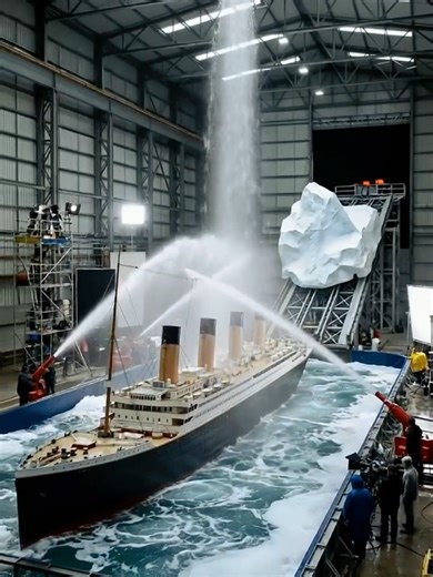 They even let it rain from the ceiling WOW!! Behind the scenes of the Iceberg Scene What incredible filming job Behind the scenes WOW!! The Iceberg Crash INSANE!! Behind the scenes Titanic behind the scenes Titanic in the film studio #titanic #filmset #movielocation #classiccinema #movieset
