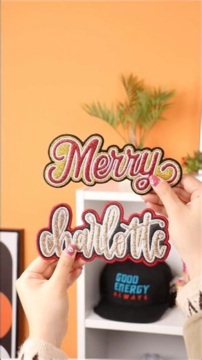 DIY Double-Layer Letter Patch — Trending Embroidery! #shorts