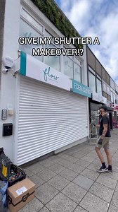 Giving some shop shutters a makeover with spraypaint. #muralartist #muralpainter #muralart #mural | The Mural Company