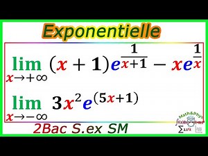 Exponential Function - Exponential Limits - 2 Bac SM S.ex - [Exercise 7]