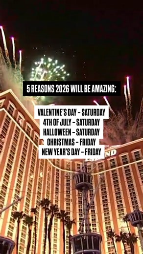 Good news! 🎉 A quick look at the calendar and it’s clear we’re starting 2026 with a W. Check out when the holidays fall! Want another "win" to start the new year? Ring it in with us for #Coast2CoastNYE! 🎆 You can watch our New Year’s Eve special spanning Times Square (NYC), Reunion Tower (Dallas), Gila River Resorts & Casinos (Phoenix), and the Las Vegas Strip. 📺 Where to watch On this station FREE CTV app (Roku, Apple TV, Fire) ⏰ Starts 11 PM ET / 8 PM PT (Pre‑show for participating markets