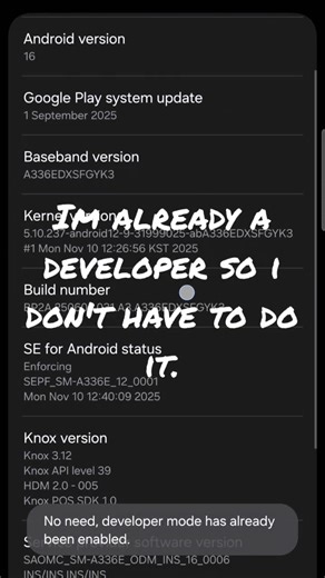 How to turn on developer options in android#settings #tutorial #developeroptions #tech #popular #fyp