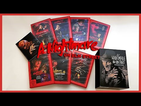 A NIGHTMARE ON ELM STREET 1-7 - LIMITED UNCUT DVD BOX SET UNBOXING