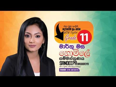 Grade 11 English | March Intake (Free Seminar) | English with WOW English