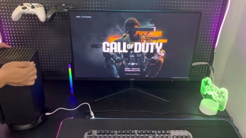 Gaming Vertical Stand for Xbox Series X with USB Ports, Luckit RGB Cooling Stand Compatible with Xbox Series X Digital Edition & Disc Drive Edition Console Accessories