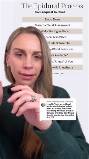 Getting an epidural or not is largely about is there time for the whole process and can you sit still? There are other important parts (like blood work being okay), but those 2 are the big things about can it happen now or not! Anyone want one and it took to long or went too fast and your couldn’t have one? #birtheducation #birthprep #firstpregnancy | The Labor Mama