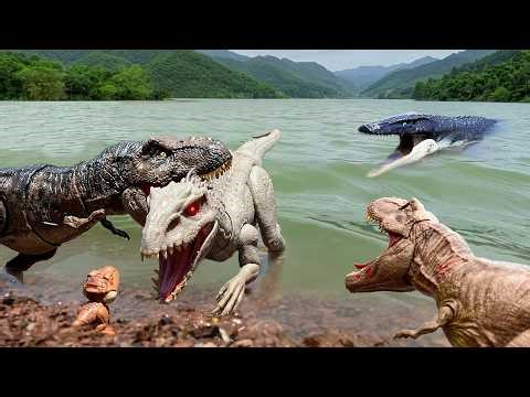 T-REX vs INDOMINUS vs MOSASAURUS 🦖 Full Movie 2026 | Jurassic World Final Battle