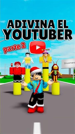 INTENTA ADIVINAR CUAL ES EL YOUTUBER REAL 😂 #roblox #brookhaven #robloxbrookhaven