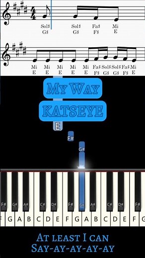 My Way - KATSEYE (Piano Cover) 🦋✨ #Shorts