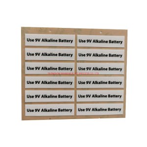 [Hot Item] Black Silk Screen Printing Letter White PC Overlay Sticker