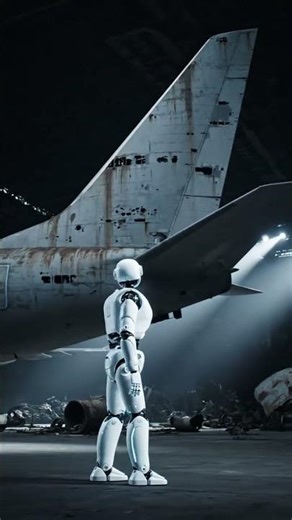 ASIMO robot uses advanced technology to dismantle aging Boeing aircraft 🔧♻️