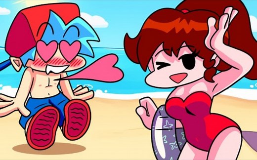 GIRLFRIEND'S SUMMER VACATION! Friday Night Funkin' Logic _ Cartoon Animation