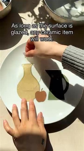 How to use transfer paper ❤️ ••• Follow @ini_ceramique for more! | The Ceramic School