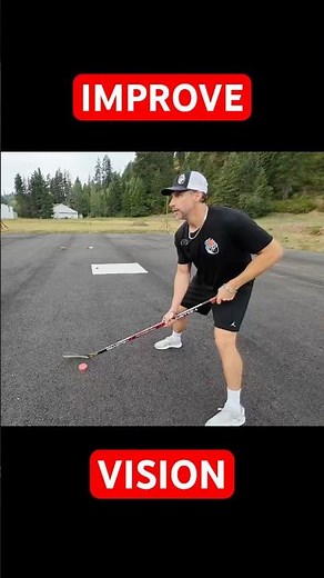 How To Stickhandle With Head Up (First Step To Practice)
