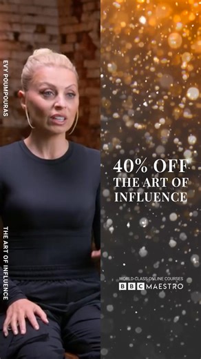 ✨Settle in with a course to help you face anything✨ Join 1.2 million people learning, creating and growing with BBC Maestro. It’s the perfect way to keep your mind inspired and your heart full this winter – and now there’s 40% off everything. Watch Evy’s course as a member to: - Build your confidence and take control - Handle conflict and improve relationships - Use bitesize lessons for a quick boost - Learn anytime, anywhere, on any device - Stream in 4K and audio-only mode - Access every cours