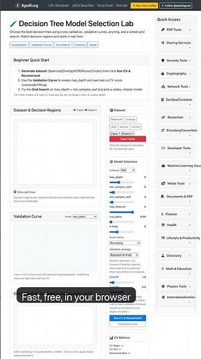 Decision Tree Model Selection Lab — in 30 seconds #machinelearning #datascience